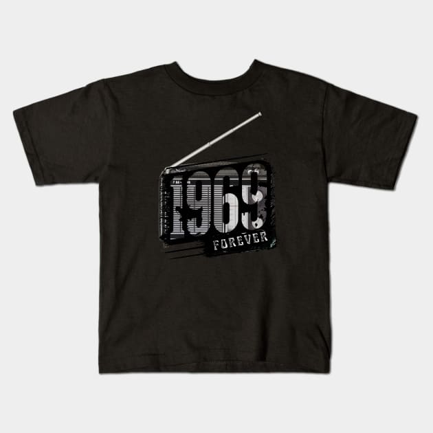 1969 Kids T-Shirt by WordsOfVictor